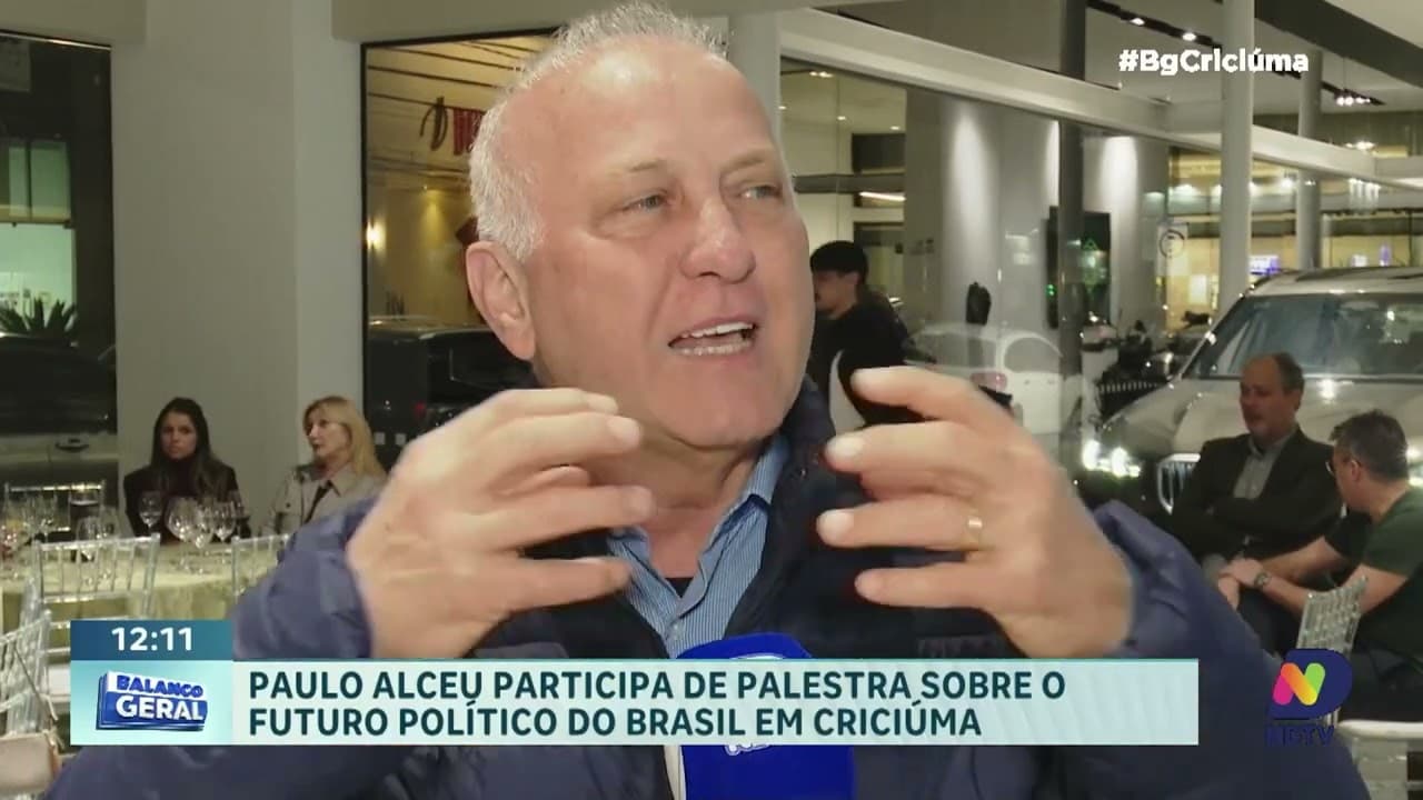 Paulo Alceu debate o papel do eleitor em palestra em Criciúma