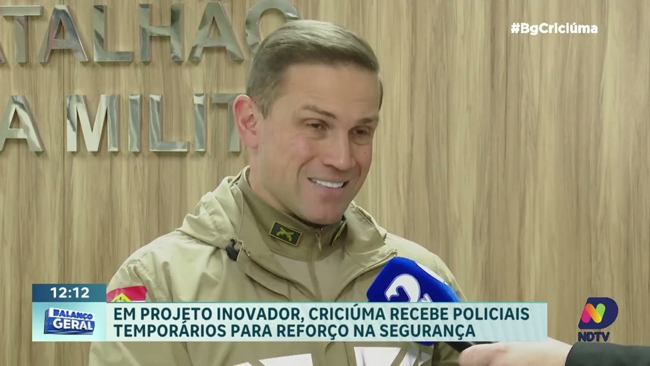 Criciúma Lança Projeto Inovador com Policiais Temporários Para Reforçar Segurança