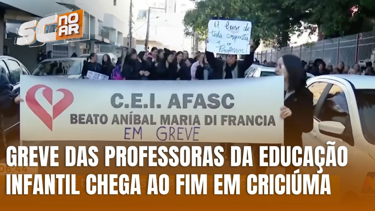 Greve das professoras da educação infantil chega ao fim em Criciúma