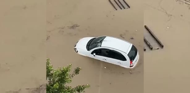Temporal causa transtornos em Criciúma: ruas alagadas, aulas suspensas e unidade de saúde fechada